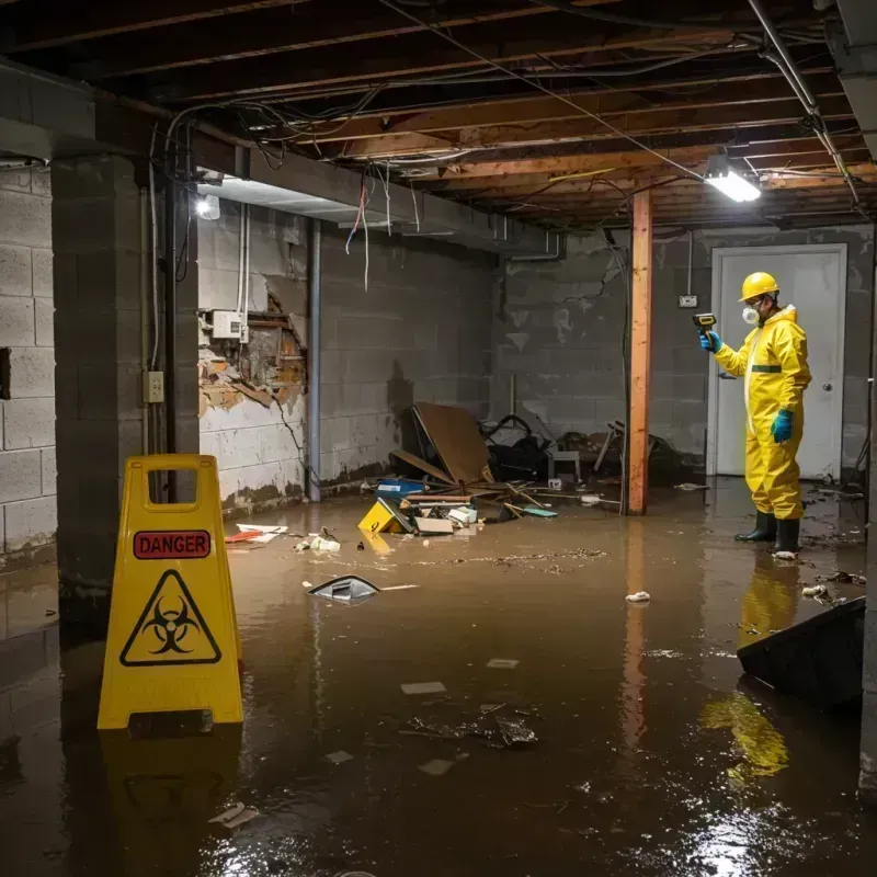 Flooded Basement Electrical Hazard in Jacksonwald, PA Property